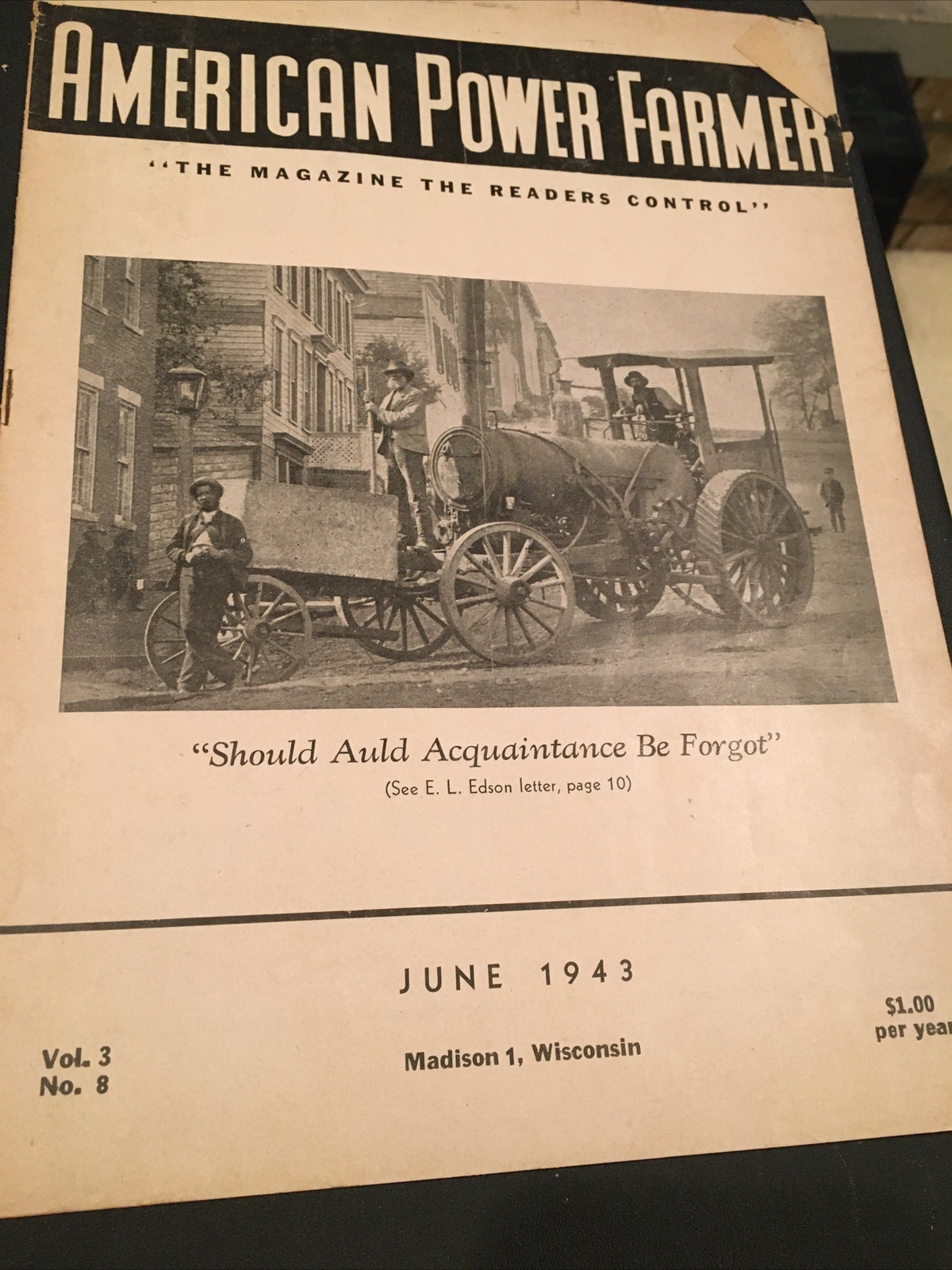 (6) 1941-43 American Power Farmer Magazines Tractor WW2 Bonds Madison Wisconsin