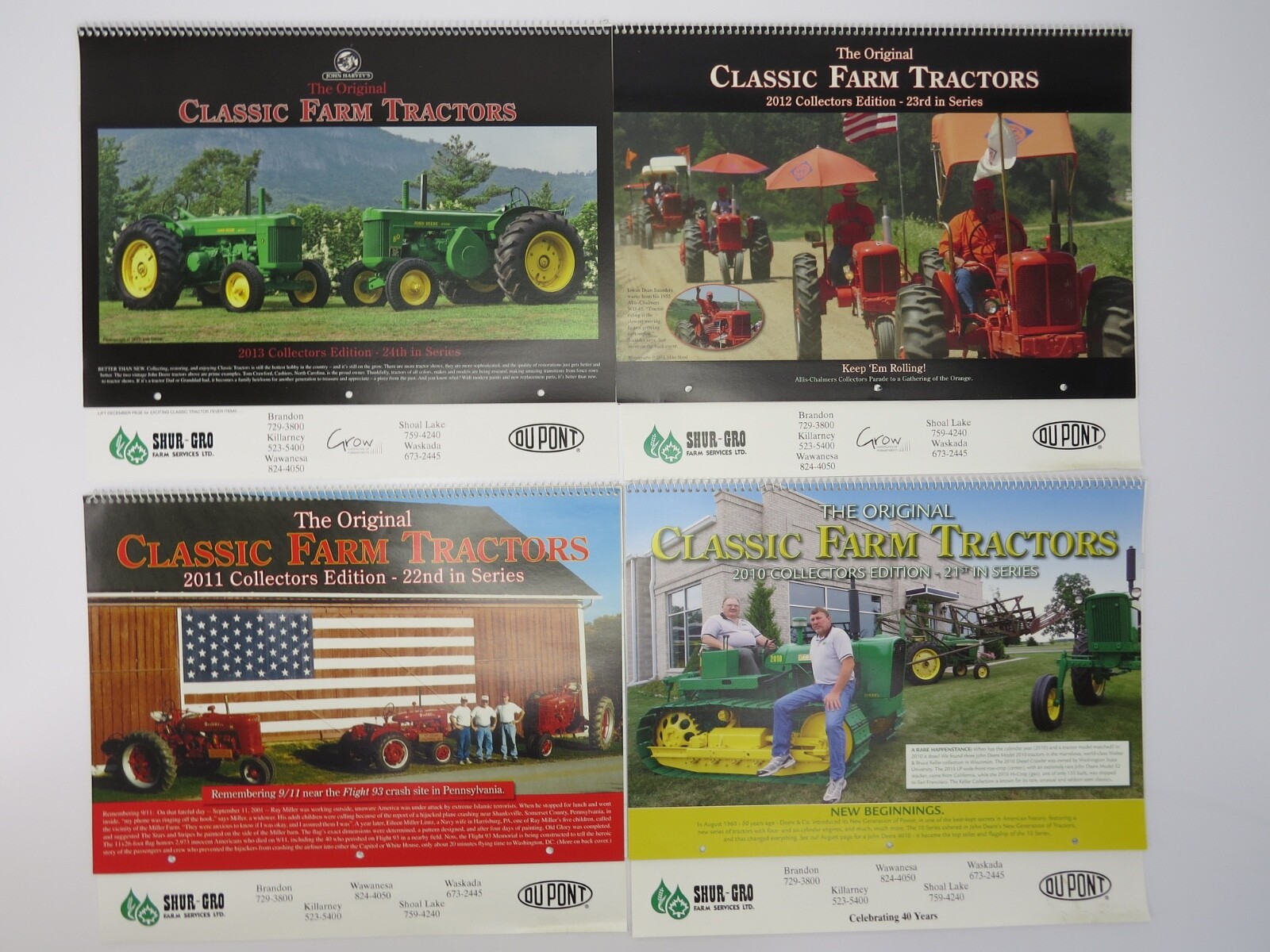 26 Classic Farm Tractors Calendars 3rd-28th Collector&rsquo;s Edition 1992-2017 DuPont