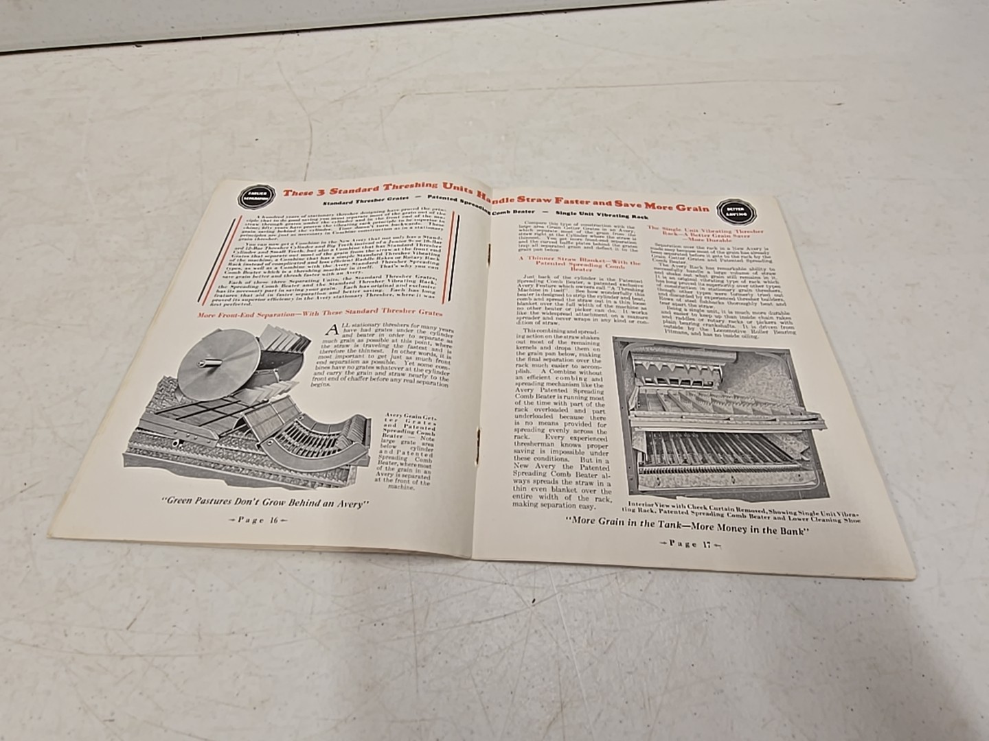 Vintage Avery Power Machinery Co Peoria IL Advertising Combine Catalog Brochure