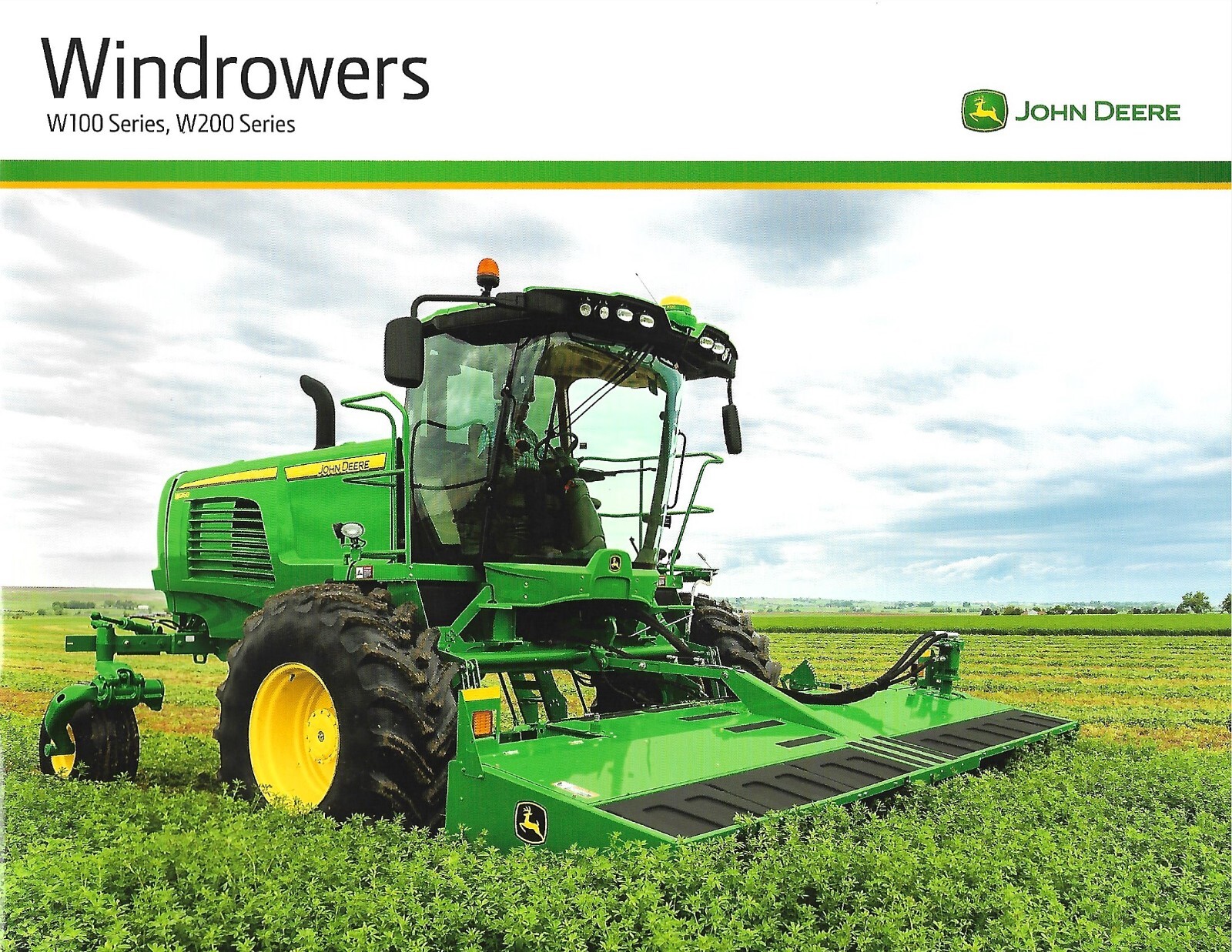 Farm Windrower Brochure – John Deere – W155 W170 W235 W260 – c2018 (F8412)
