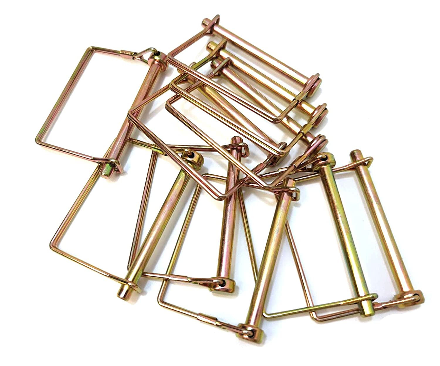 10 Pack Coupler Pin 1/4&Prime;,Trailer Pto Shaft Locking Pin Set Trailer Hitch Locking