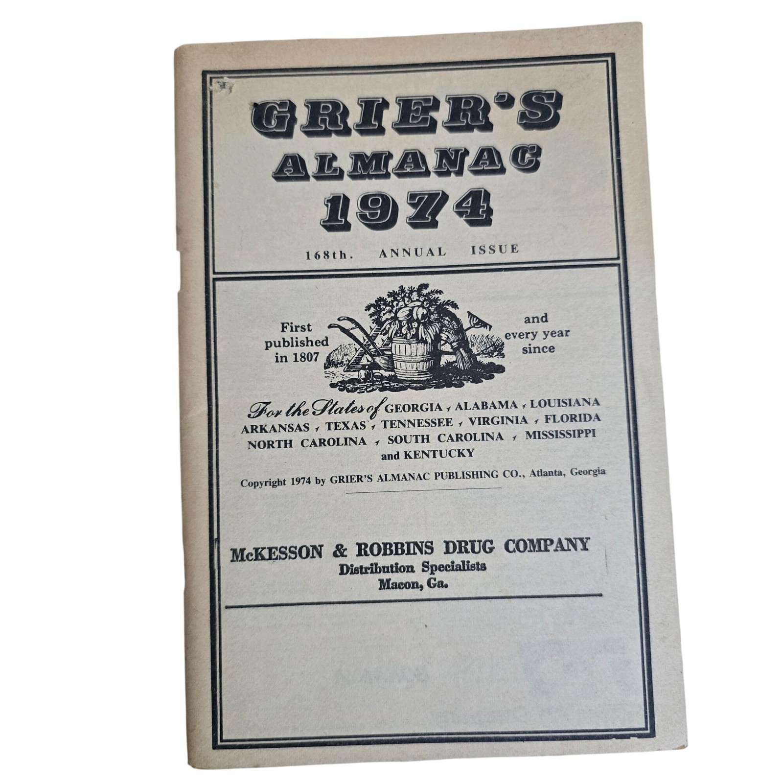 Vintage Grier’s Almanac Lot 1970 1971 1972 1973 1974 Ads Ephemera