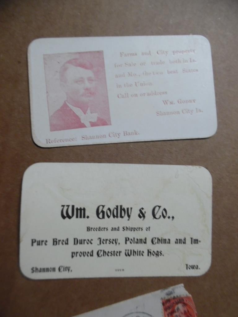 1902-1903 H W Turney Poland China Hog Breeder Archive Letters More Lorimor Iowa