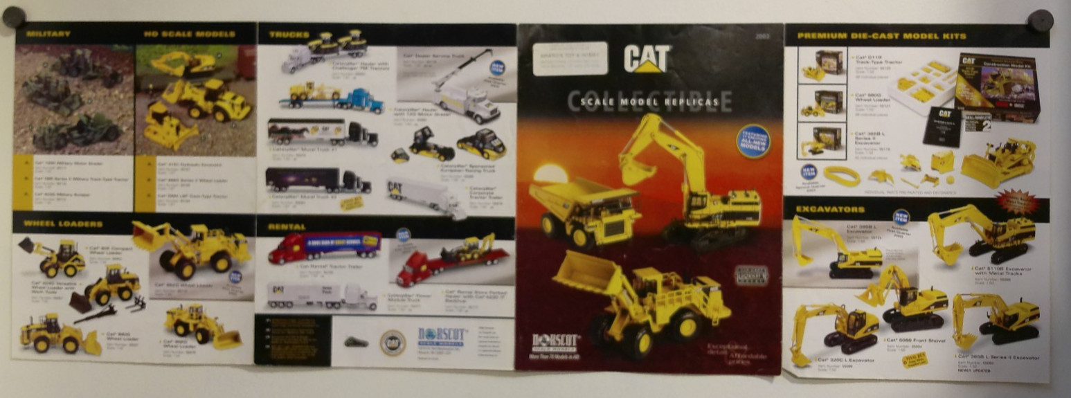 Lot of 4 CAT Norscot Scale Model Replicas Catalogs 2002-2005