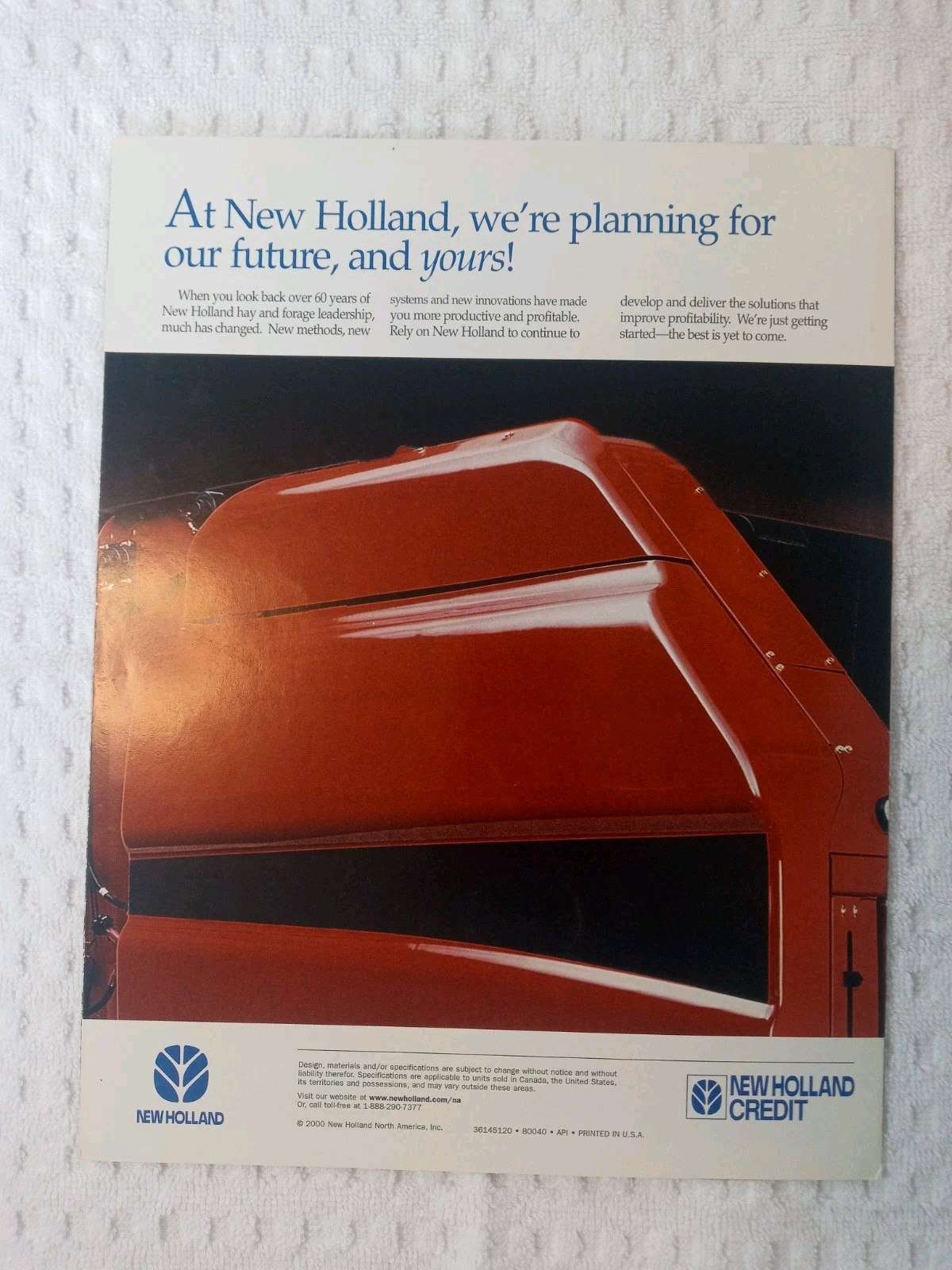 New Holland Round Baler Skid Steer Windrower Assorted Sales Brochures Lot Of 9