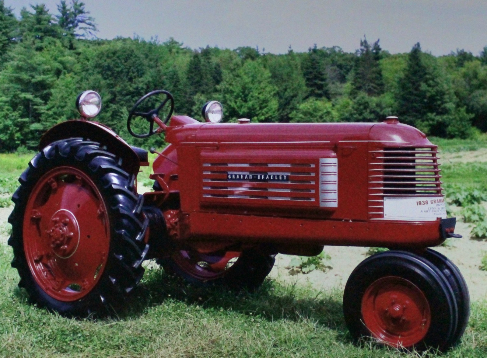 Graham Bradley Tractor Vintage Picture Wall Art Country Farm Original Decor