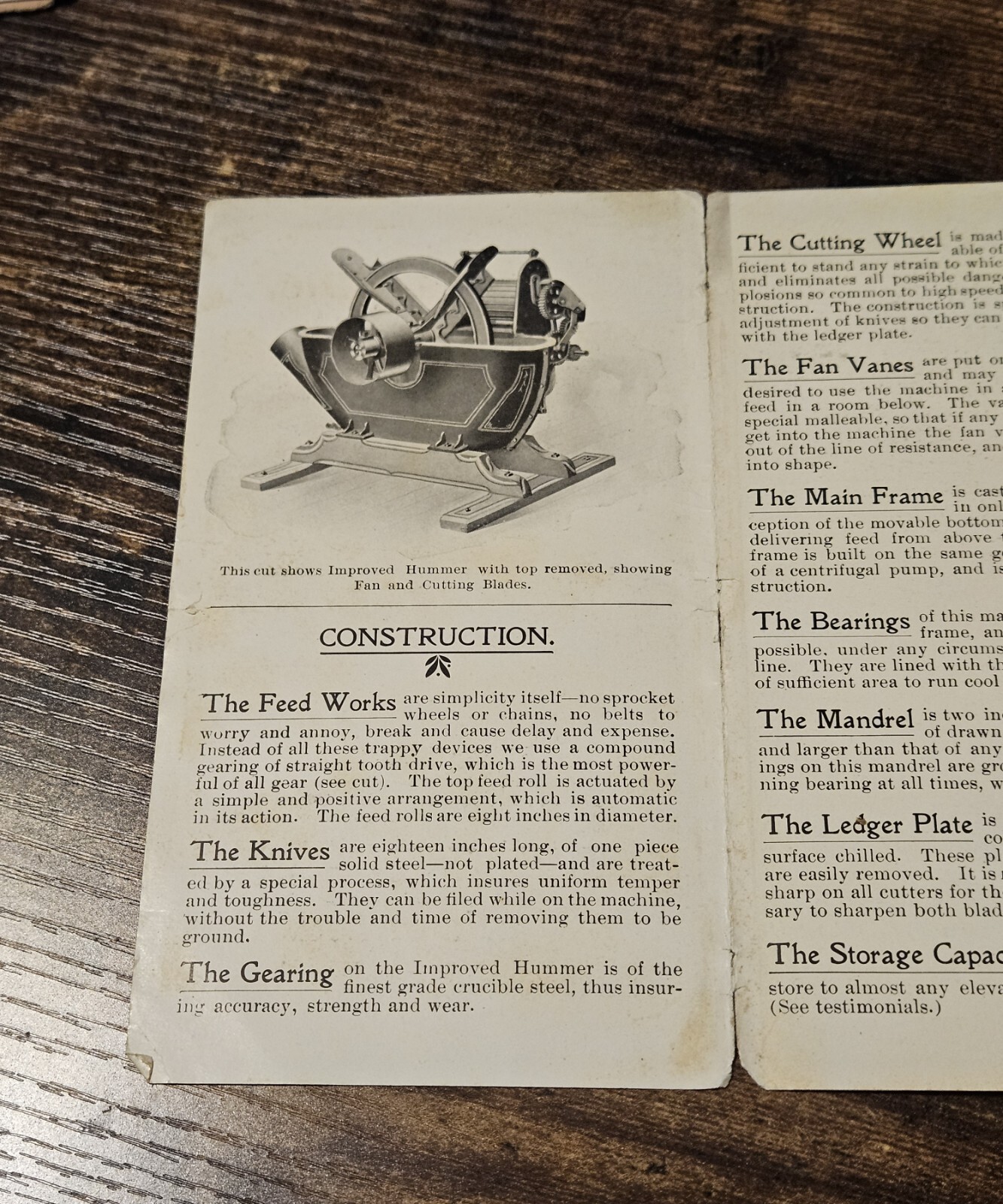 c1900 Hummer Ensilage Stalk Cutter Small Brochure Chattanooga Tennessee