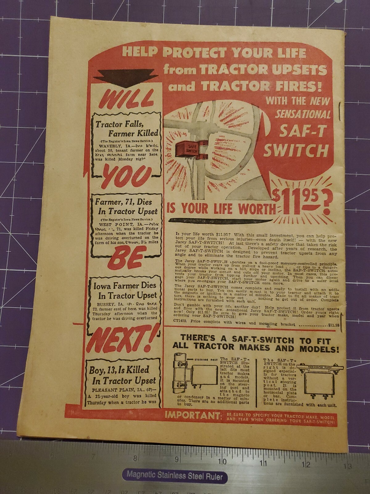 1954 Central Tractor Parts Company catalog