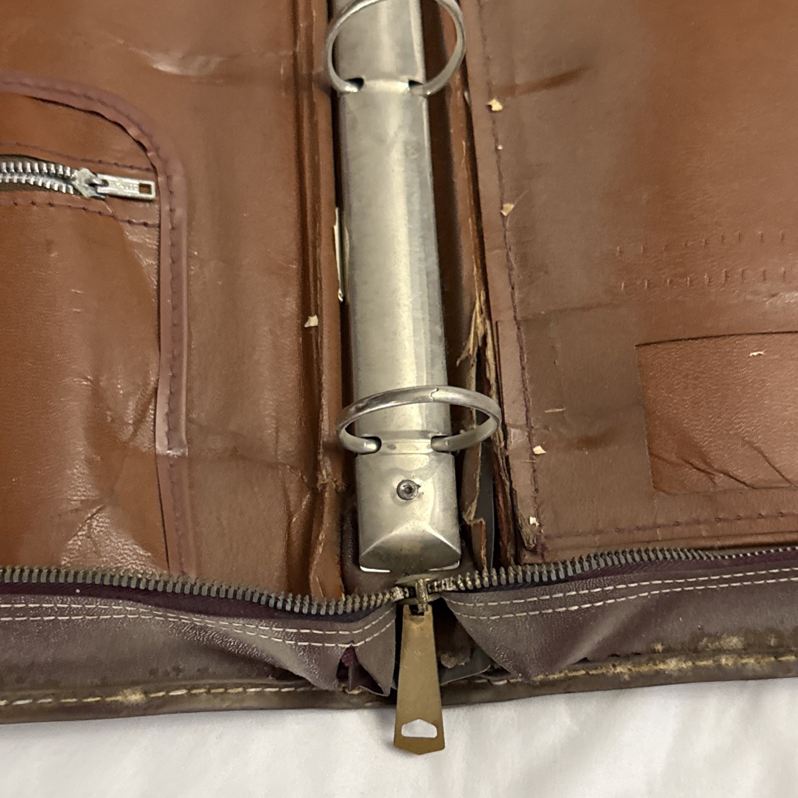 True Vintage Ringfolio National antique Leather secretary Business Binder USA
