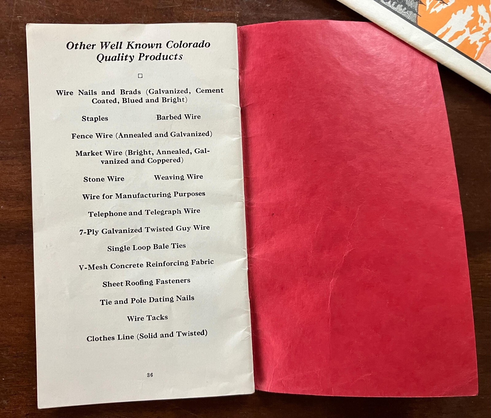 1932 Colorado Fence Catalog Price List sold by Holmes Hardware Pueblo Colorado H