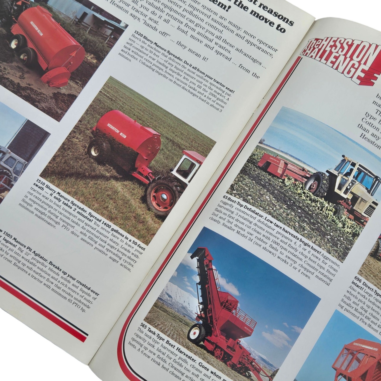 Hesston Farm Equipment Brochure Catalog Advertising Dealer Magazine Vintage AGCO