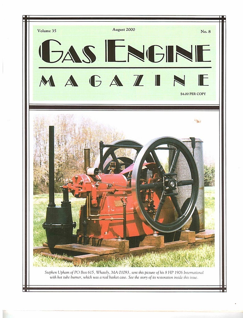 Fine scale gas engine model, Gibson I tractors, Fairbanks Morse Model D, Hubbard