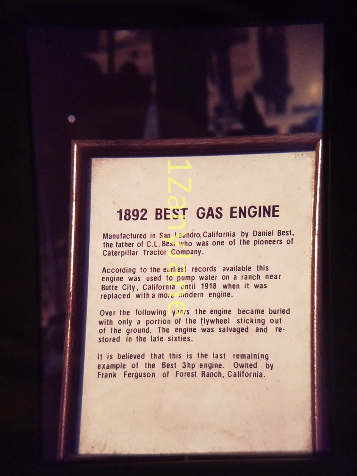 AC2408 35mm Slide of an Allis-Chalmers from MEDIA ARCHIVES 1892 BEST GAS ENGINE
