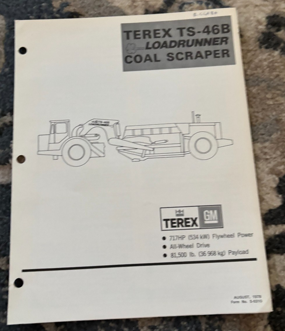 Terex TS-46B Coal Scraper Brochure DCPA25