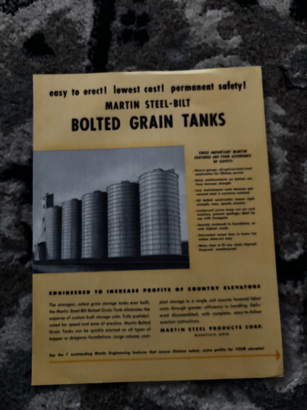 Martin Steel-Bilt Bolted Grain Tanks Silos For 1950 Brochure DCPA26
