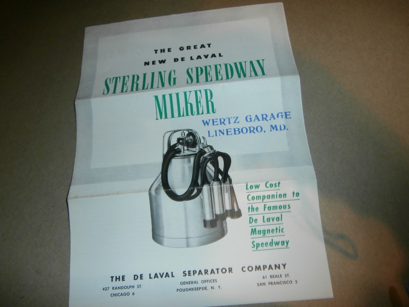 De Laval Speedway Milker Water Heater Separator Rubber Plant Brochures Lineboro