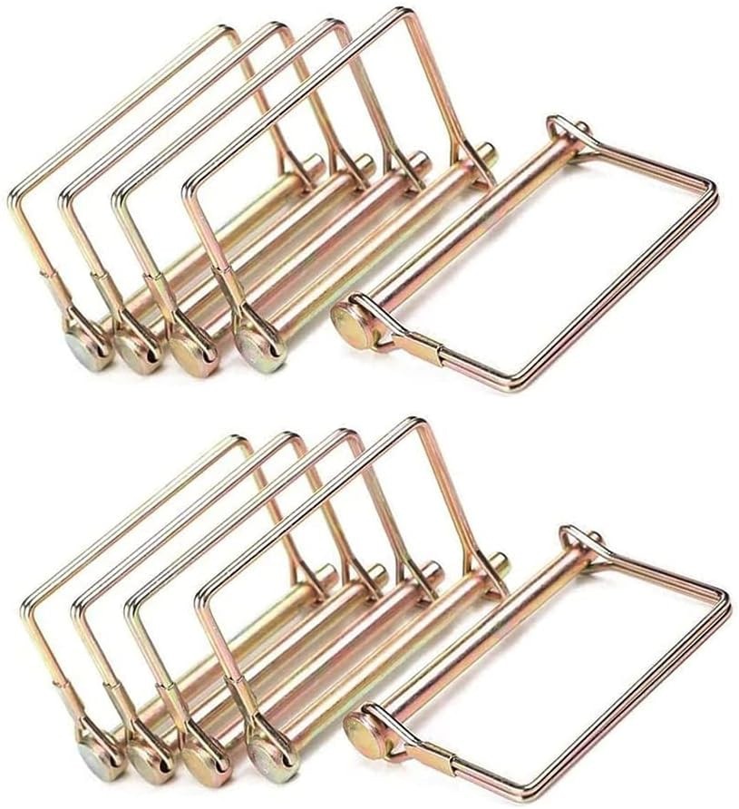 10 Pcs Trailer Coupler Pin 1/4 inch Diameter 4inch Long, Heavy-Duty PTO Shaft…