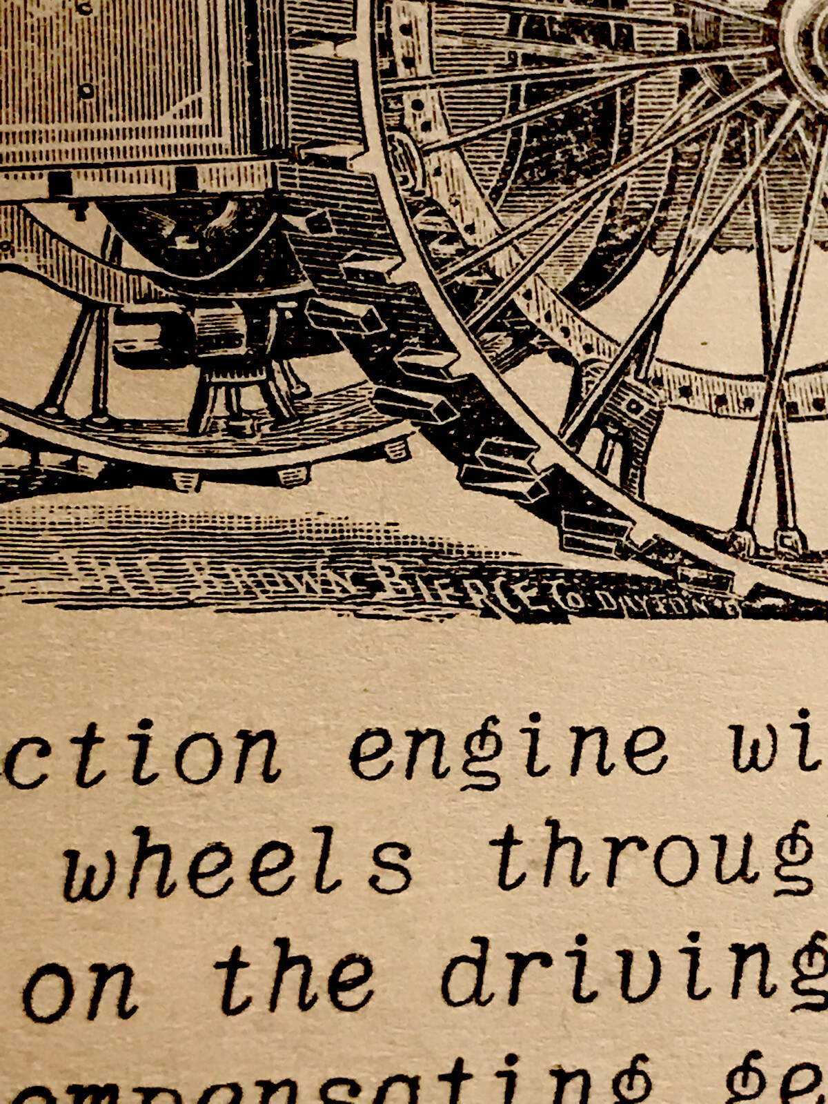 1900 Robinson Steam Engine Farm Engraving Advertising – Richmond – Indiana