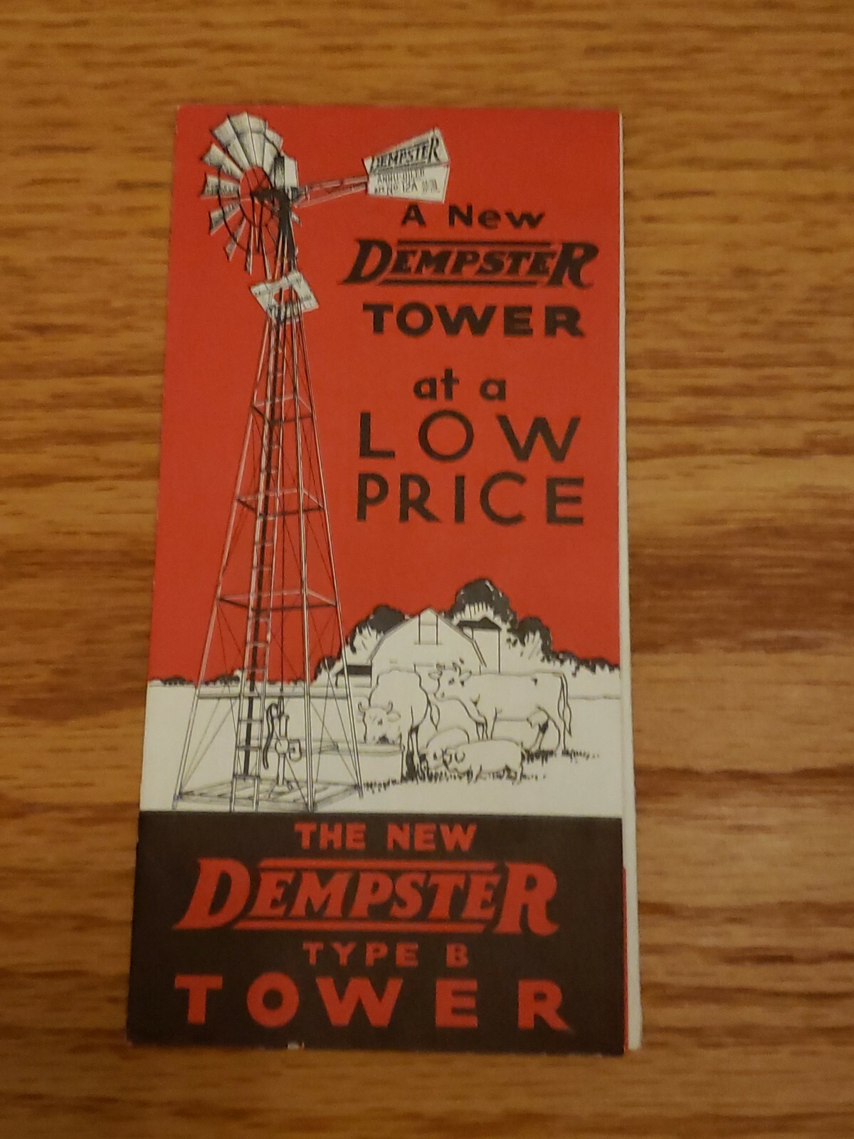 Dempster Windmill Type B Tower Brochure Advertising Beatrice NE Nebr Nebraska
