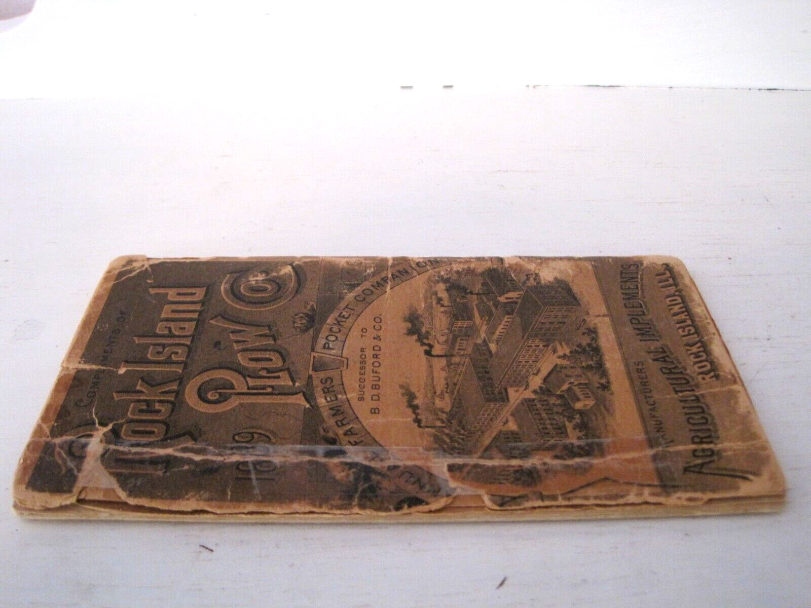 1889 Rock Island Plow Co Annual Farmers Pocket Companion Agricultural Implements