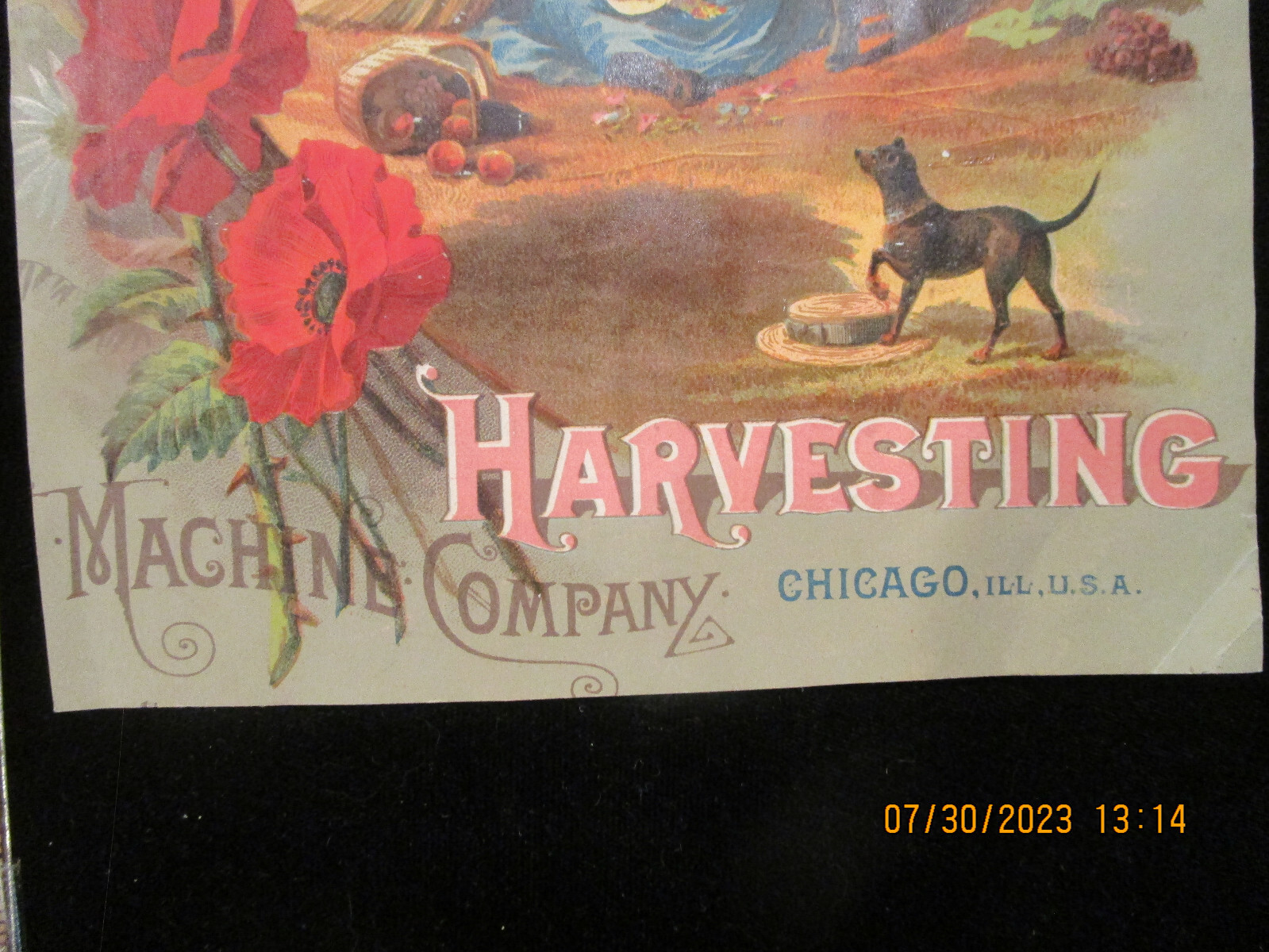 McCORMICK HARVESTING MACHINE CO. Chicago Advertising Trade Card c1880s Antique
