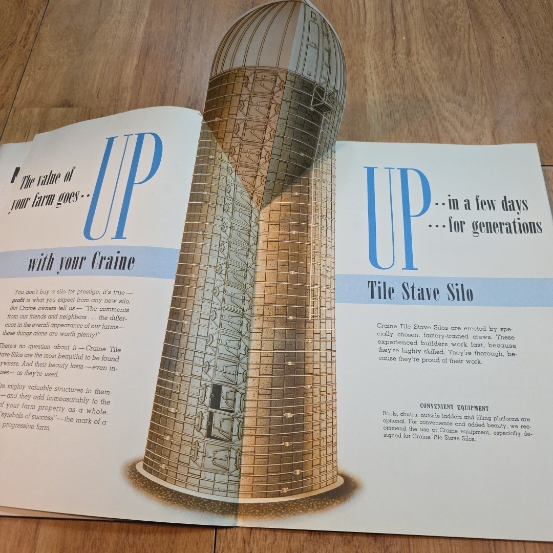 Vintage The Crain Line Farm Silos Sales Brochure – CRAINE SILOS