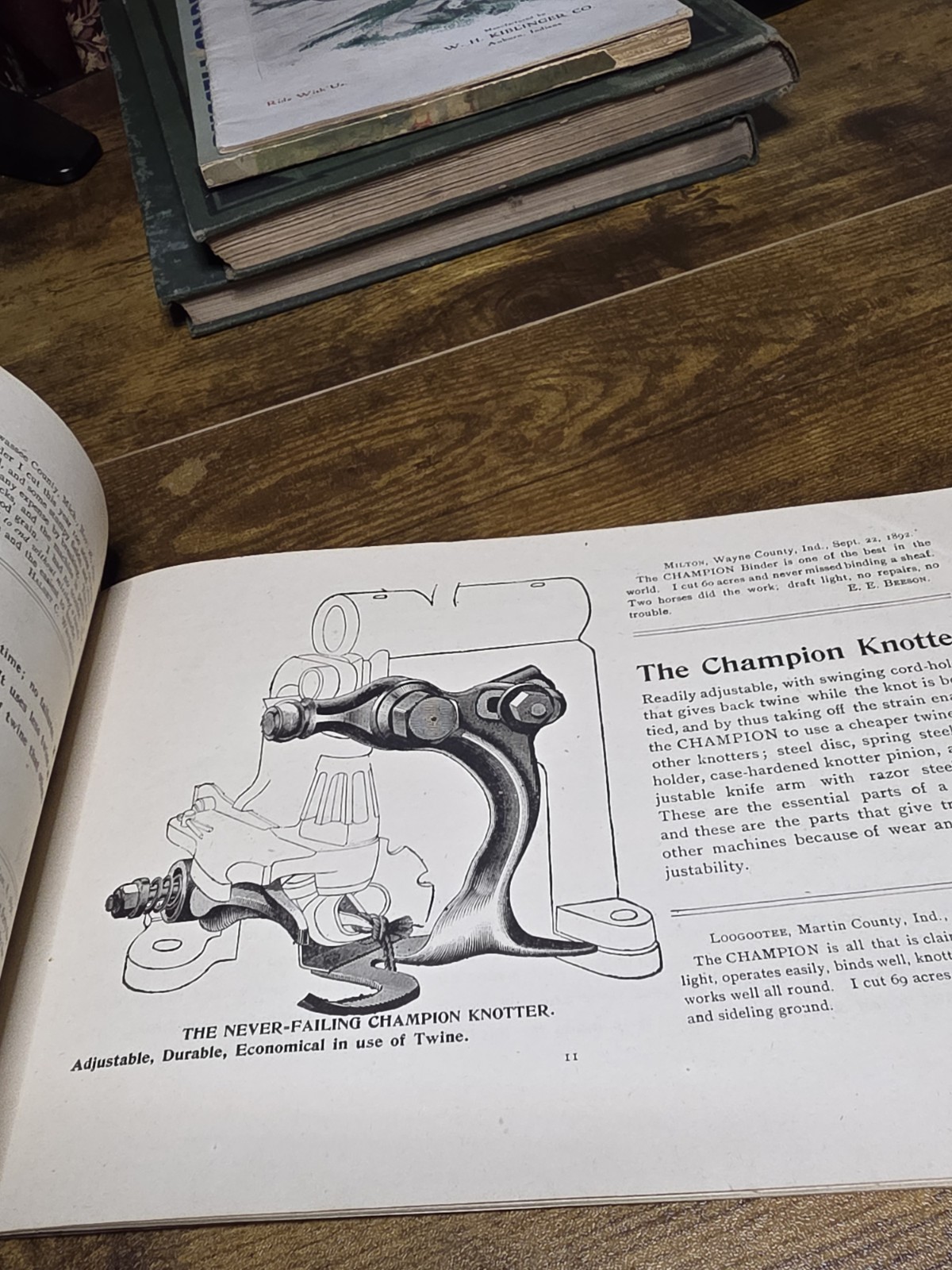 Rare Original 1893 Champion Harvesting Machine Catalog Brochure Springfield