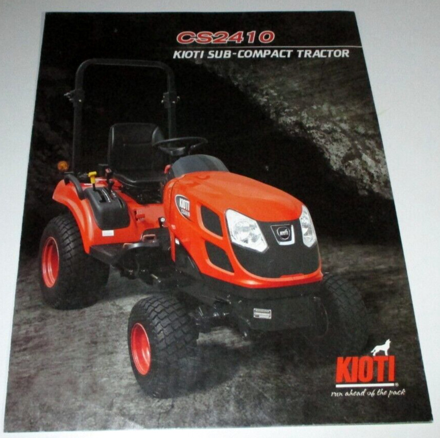 Kioti CS Series CS2410 Sub Compact Tractor Sales Brochure Literature OEM 8/13