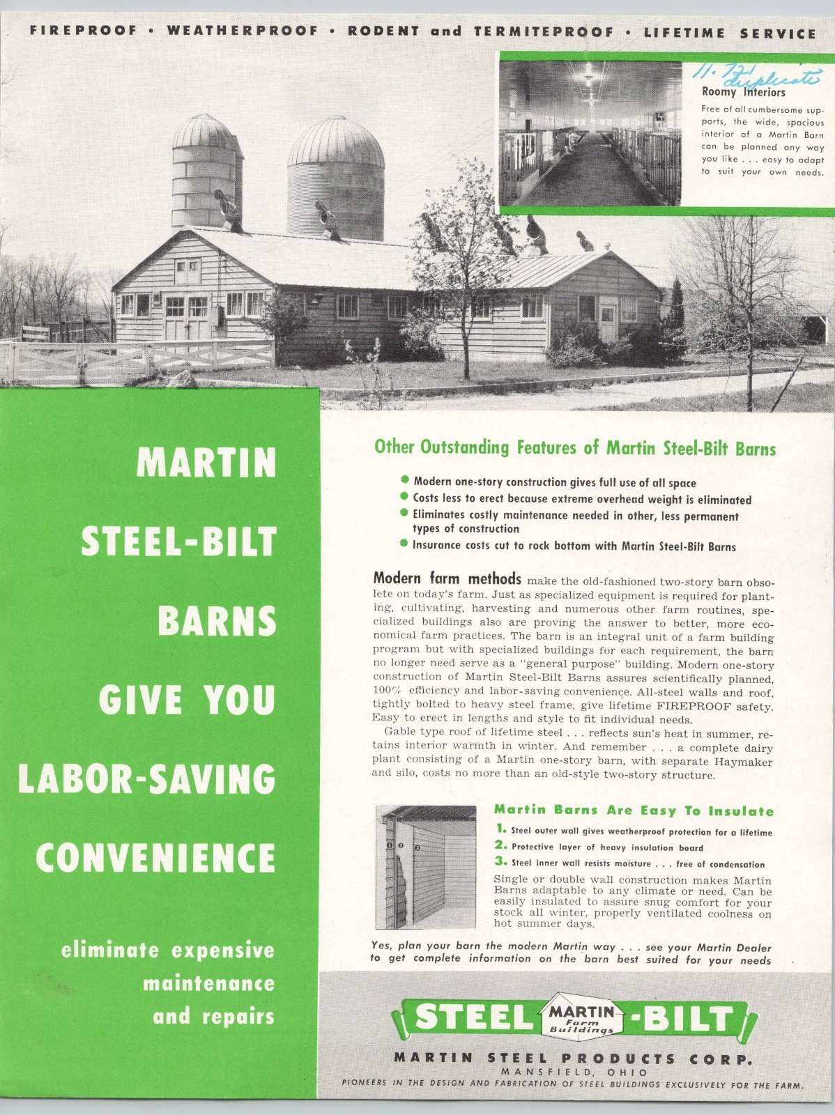 Martin Steel Built Barns & Utility Buildings Martin Steel Products Mansfield OH