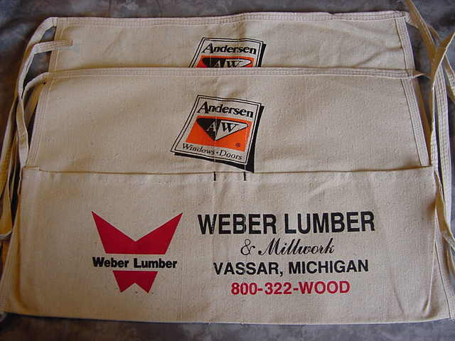 CANVAS NAIL APRONS NOS (Set of 2)