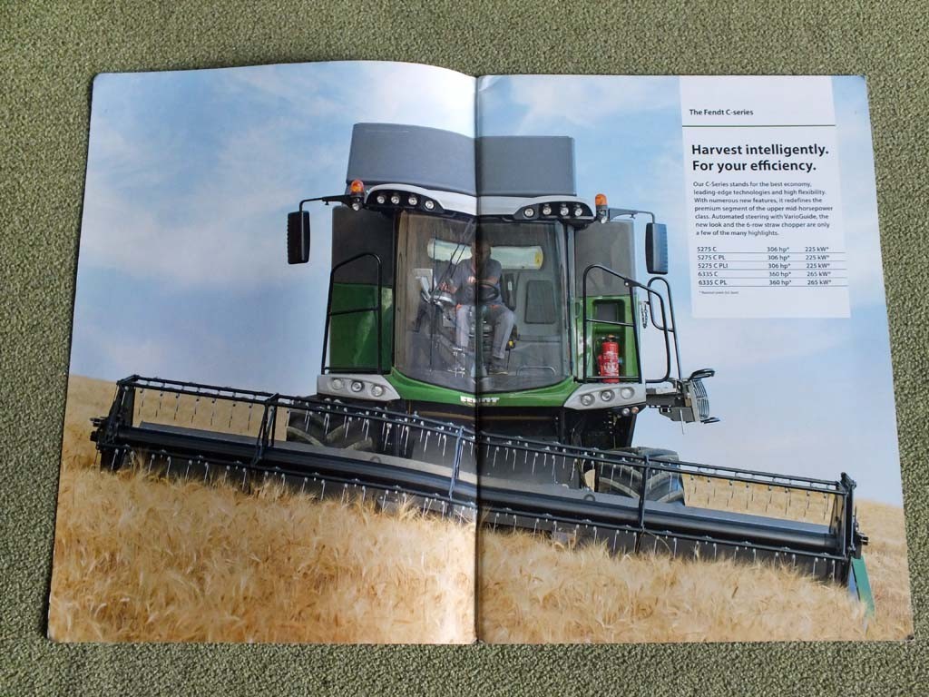 FENDT C-Series Grain Combine Argicultural Farm Equipment Brochure 2015