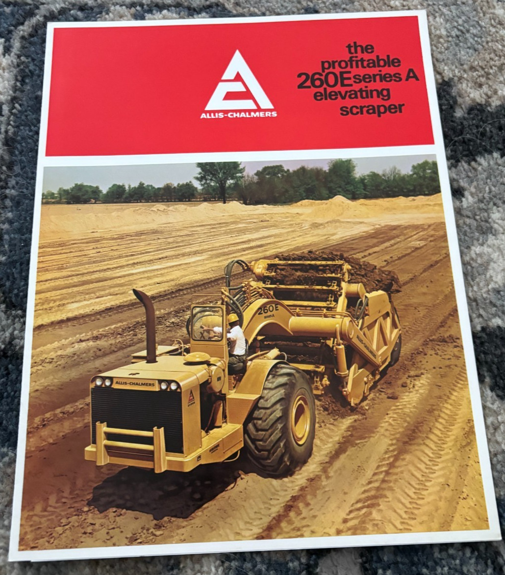 Allis Chalmers 260 Series A Tractor Scraper Brochure DCPA26
