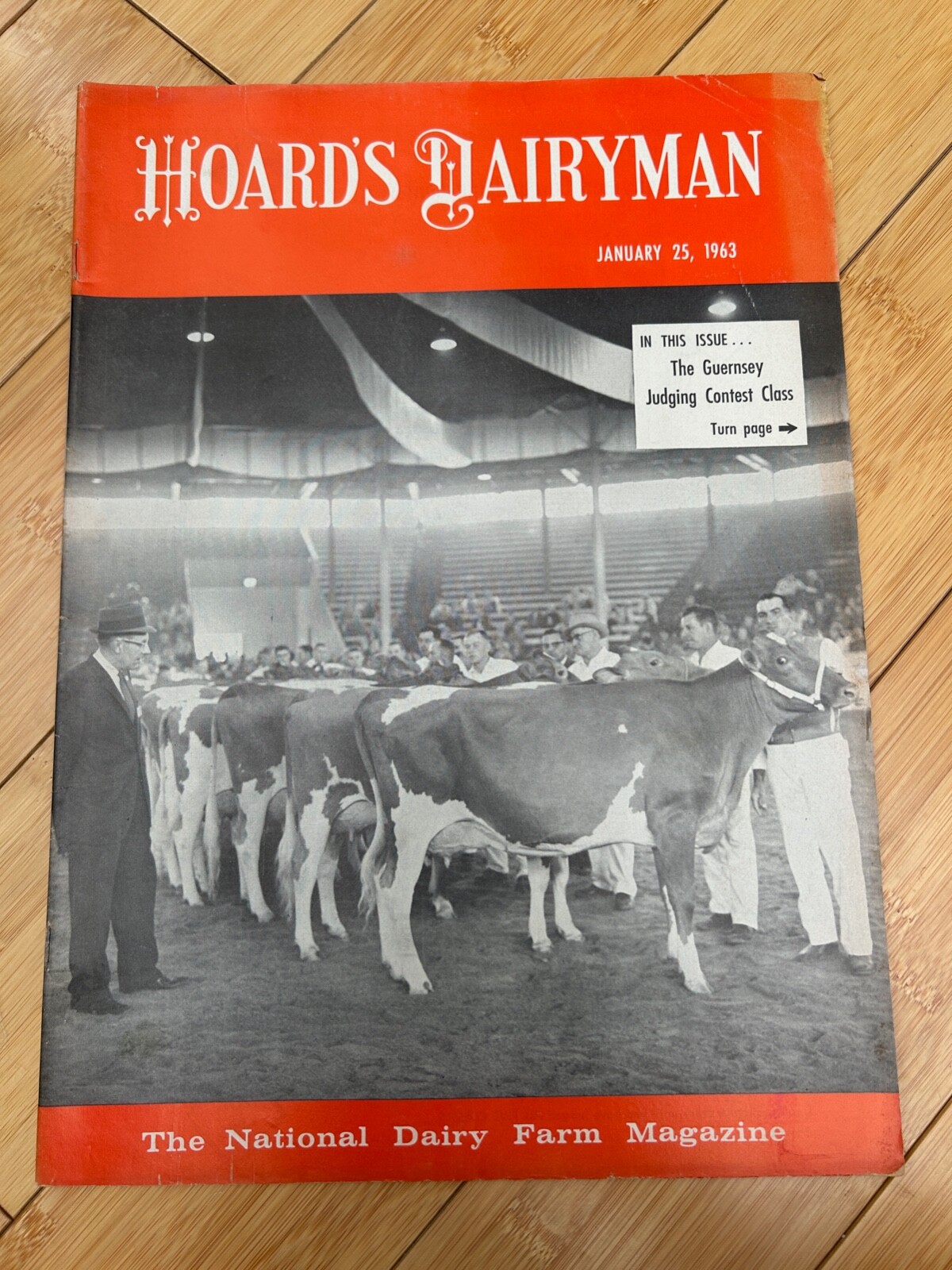 JAN 25 1963 HOARD&rsquo;S DAIRYMAN DAIRY FARM MAGAZINE GUERNSEY JUDGING CONTEST CLASS