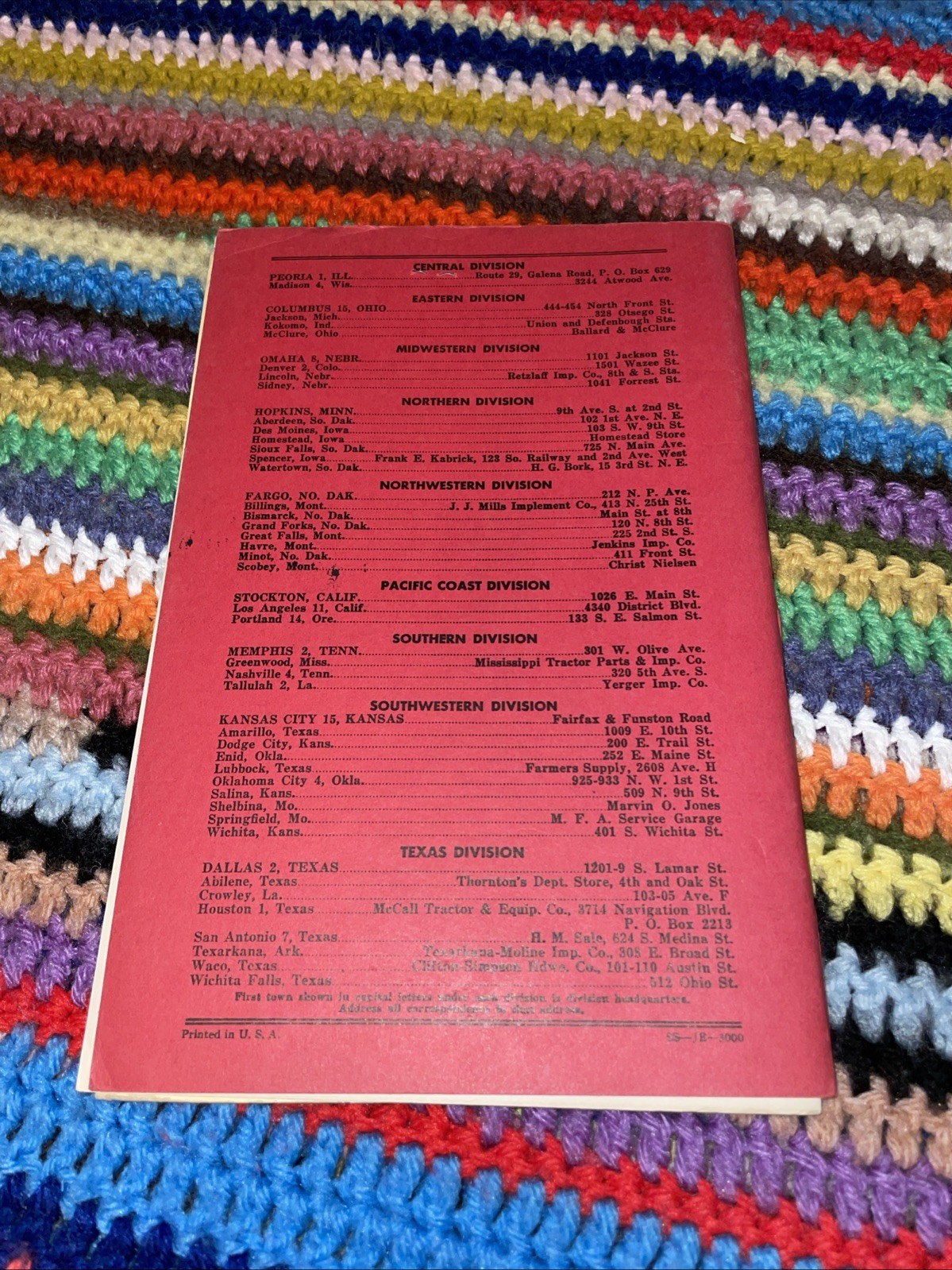 Minneapolis-Moline RT Tractor Instruction Repair Parts Book R1006E 1940s Rare