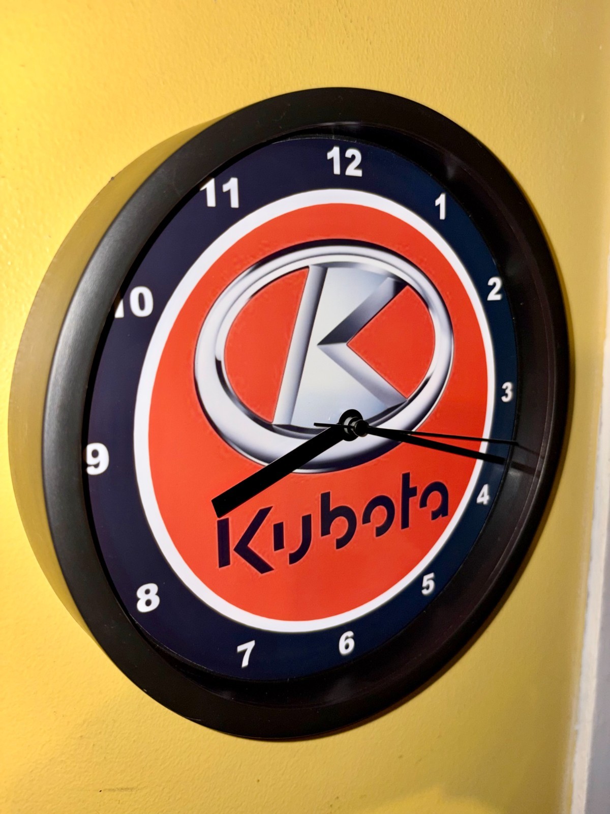 Kubota Farm Tractor New Logo Barn Garage Man Cave Bar Clock Retro Sign
