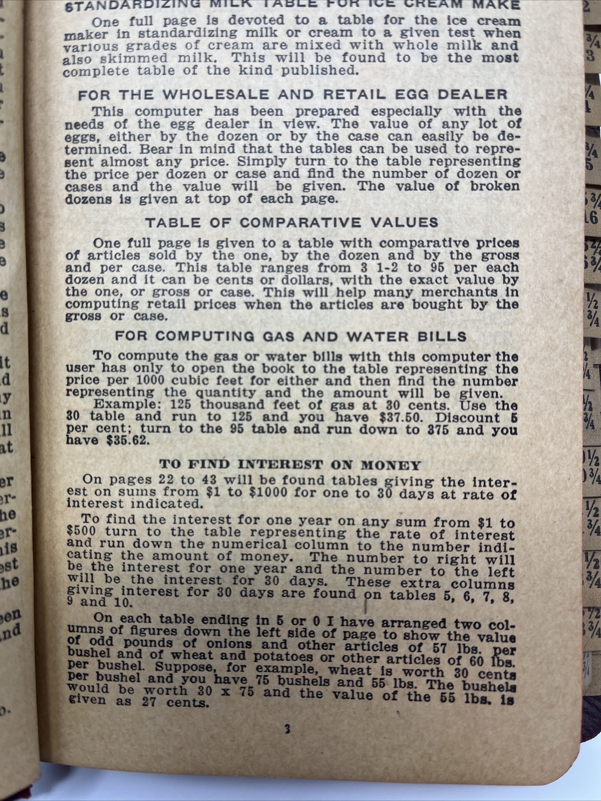 Vtg Butterfat Calculator Book 1940s Smith&rsquo;s Computer Commodities