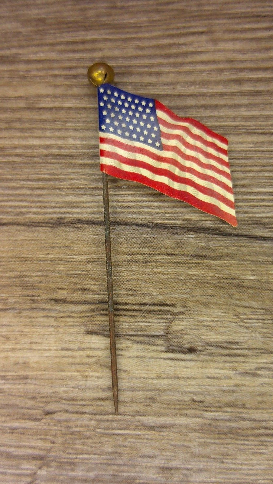 Flag stick pin advertising Liberty Plows Rock Island plow co Rock Island, Il Z93