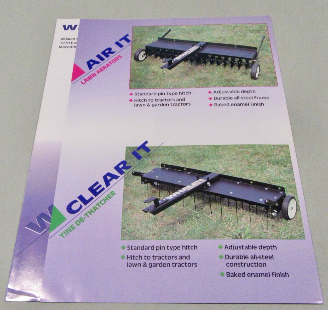 Whalen (Yetter) Lawn &Turf Sales Brochures With Prices (Lot of 6) 1994 – 1996