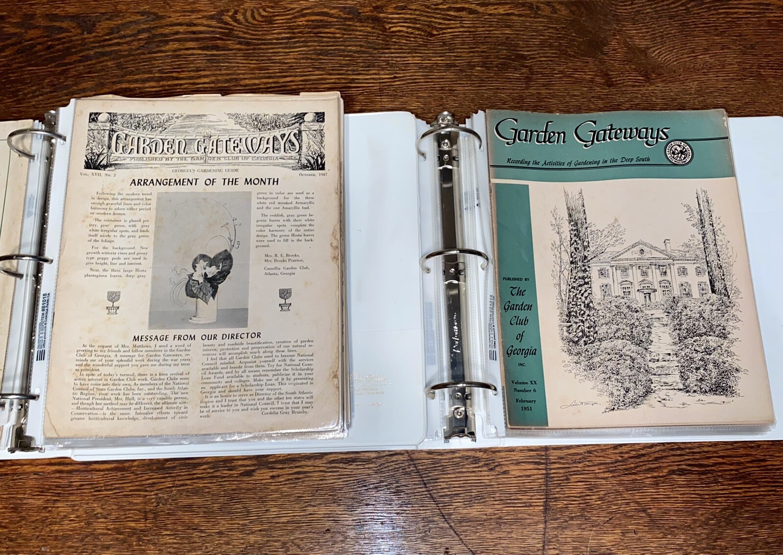 Vintage Collection of “Garden Gateways” Garden Club Of Georgia Advertisement.