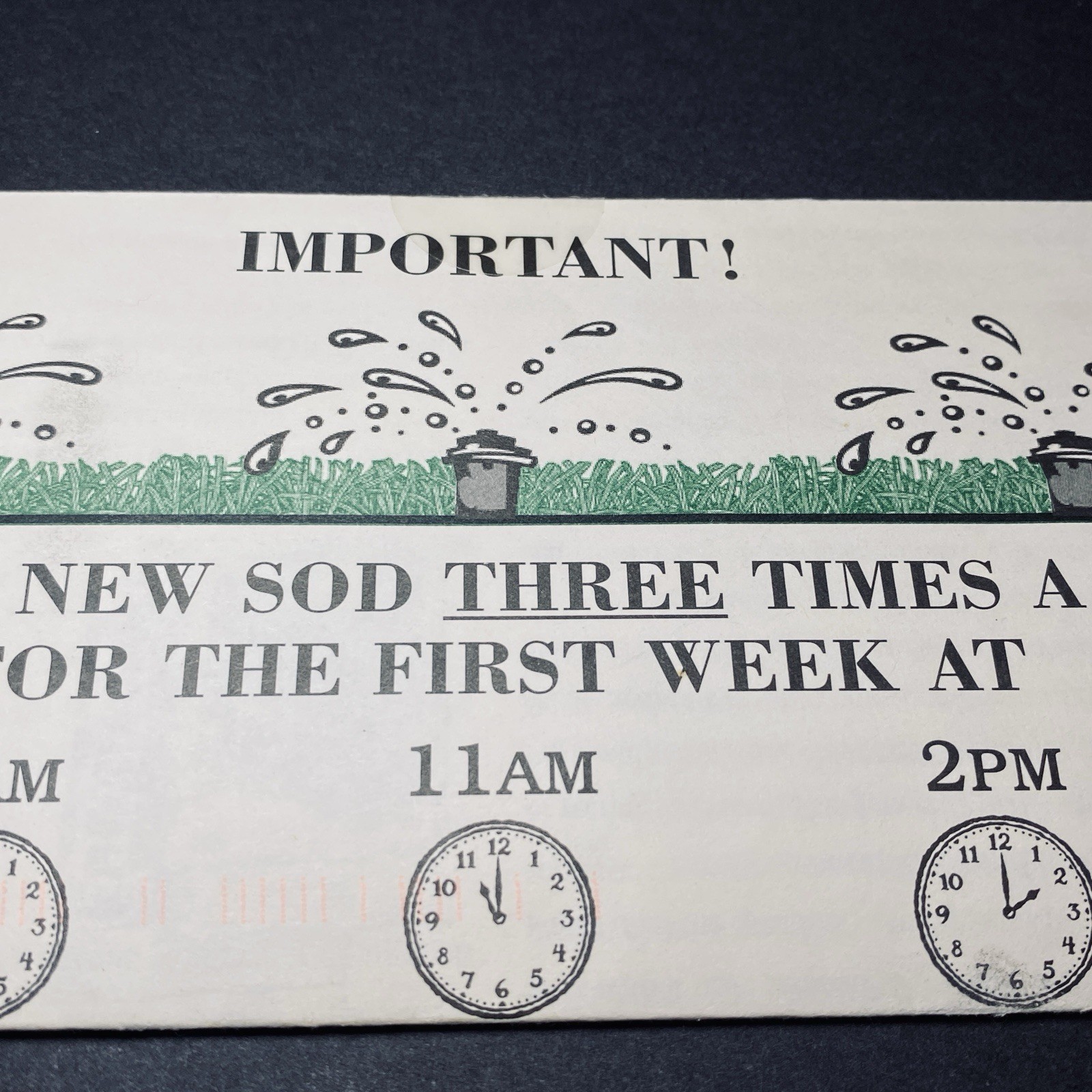 Ad Print Flyer 2011 Grass Yard Lawn Care Sod Farms Ephemera Collectors Paper