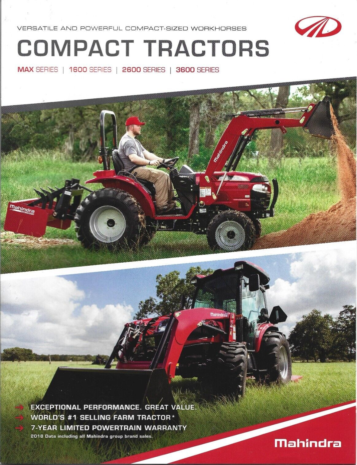 Mahindra Compact Tractors Sales Brochure – Max 1600 2600 and 3600 Series