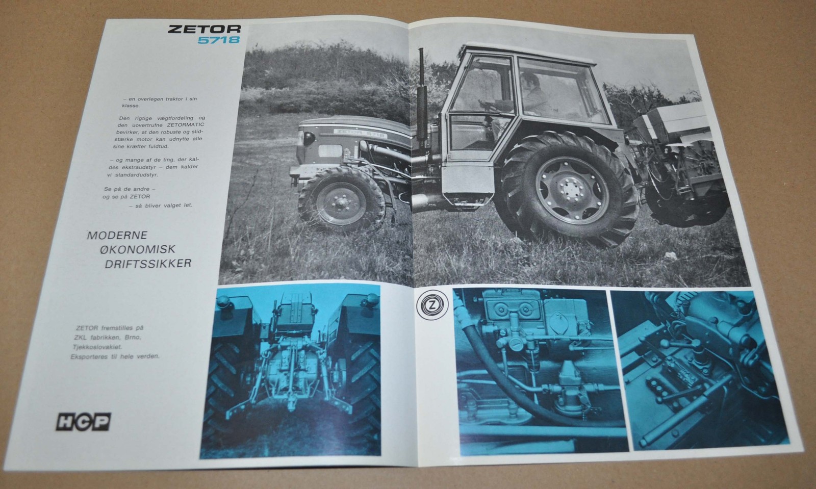 Zetor 5718 Tractor Specification Brochure Prospekt DK