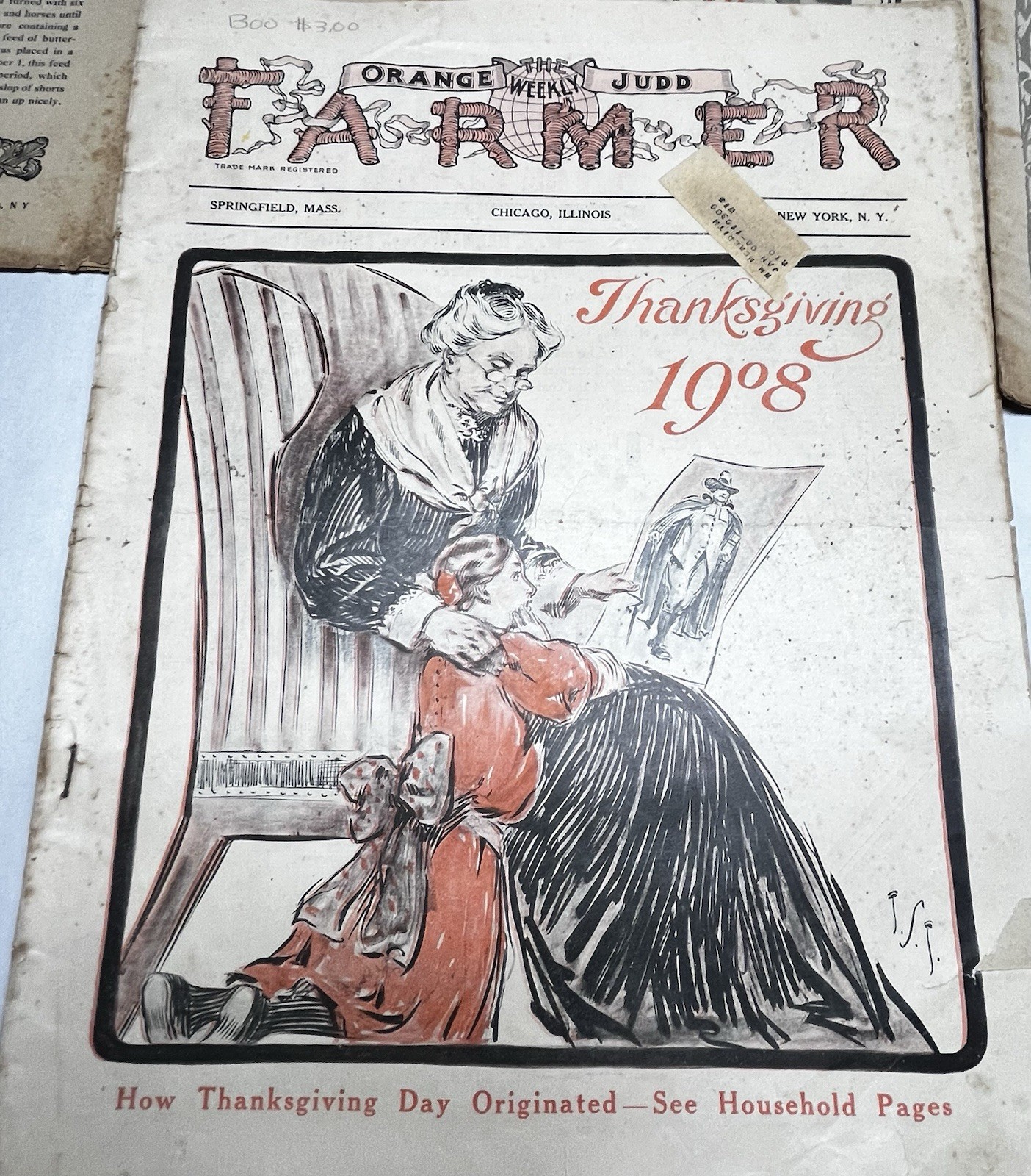 Antique Orange Judd Farmer Newspaper Magazine Lot Of 4 Advertising 1907-13
