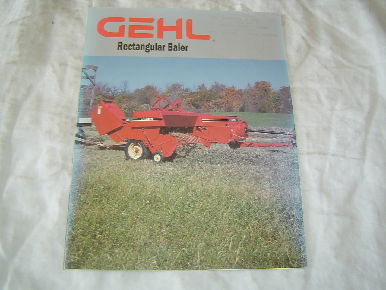 Gehl SB 3210 3250 rectangular baler brochure