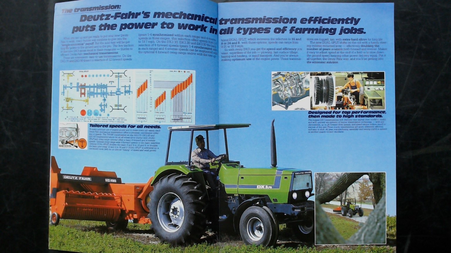 Deutz-Fahr DX Series Tractor Brochure Vintage Agricultural Advertising