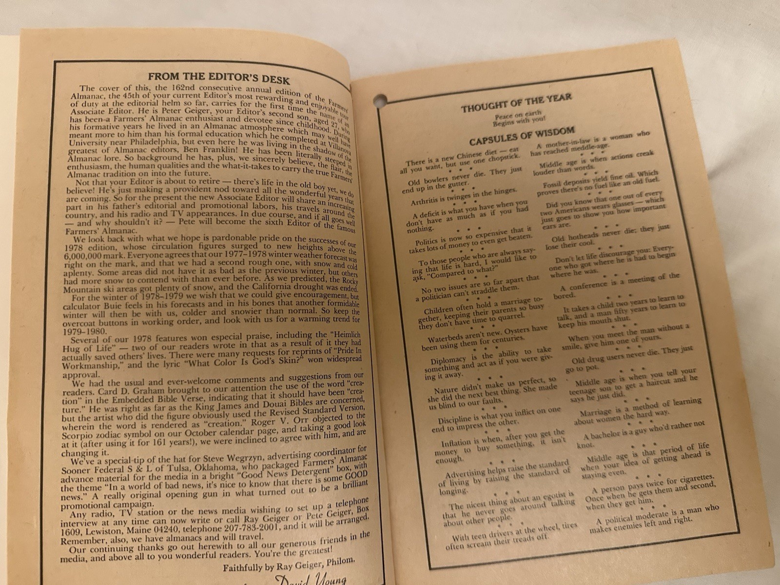 Lot 5 Antique Almanacs 1900-1907 Lancaster PA & Frederick MD + 1979 Newport PA
