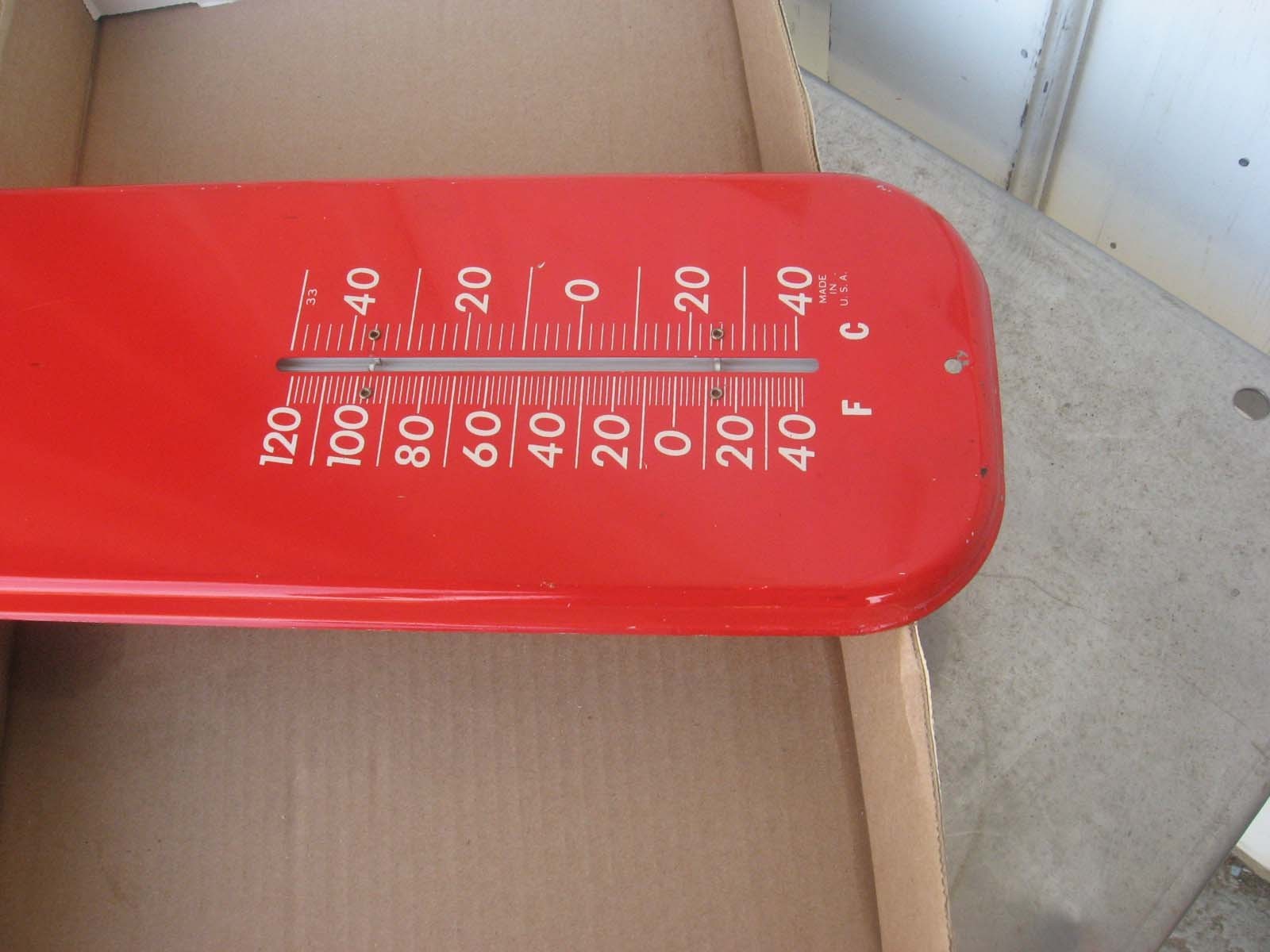 GRAVELY LAWN MOWER GARDEN TRACTOR CO TIN THERMOMETER SIGN