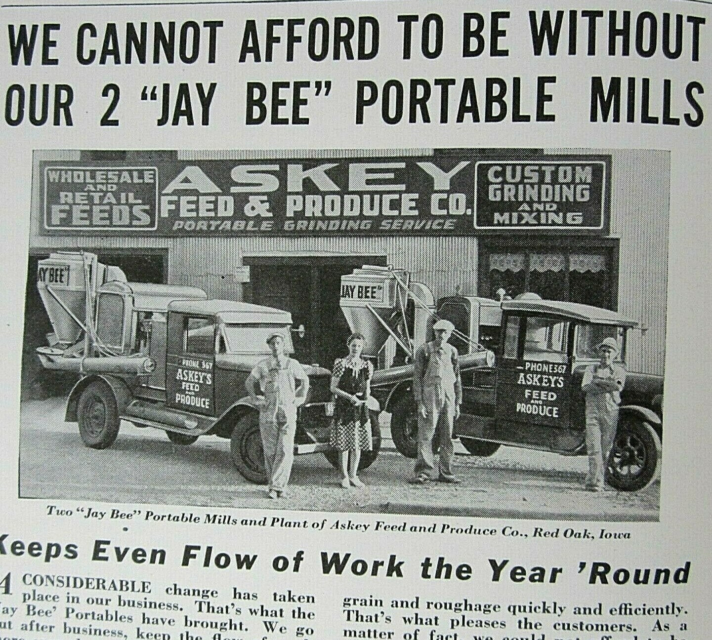 Grain & Feed Farm Journals Magazine 1941 Farm Agriculture Nice Advertising