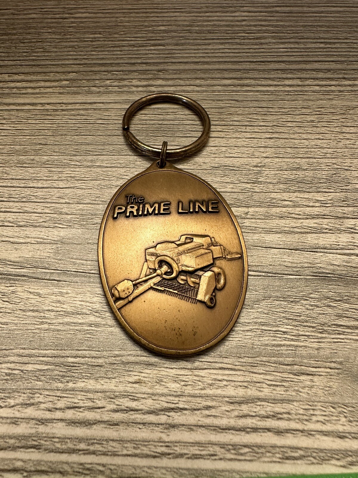 Vintage 1986 Hesston Prime Line Limited Edition Metal Key Chain