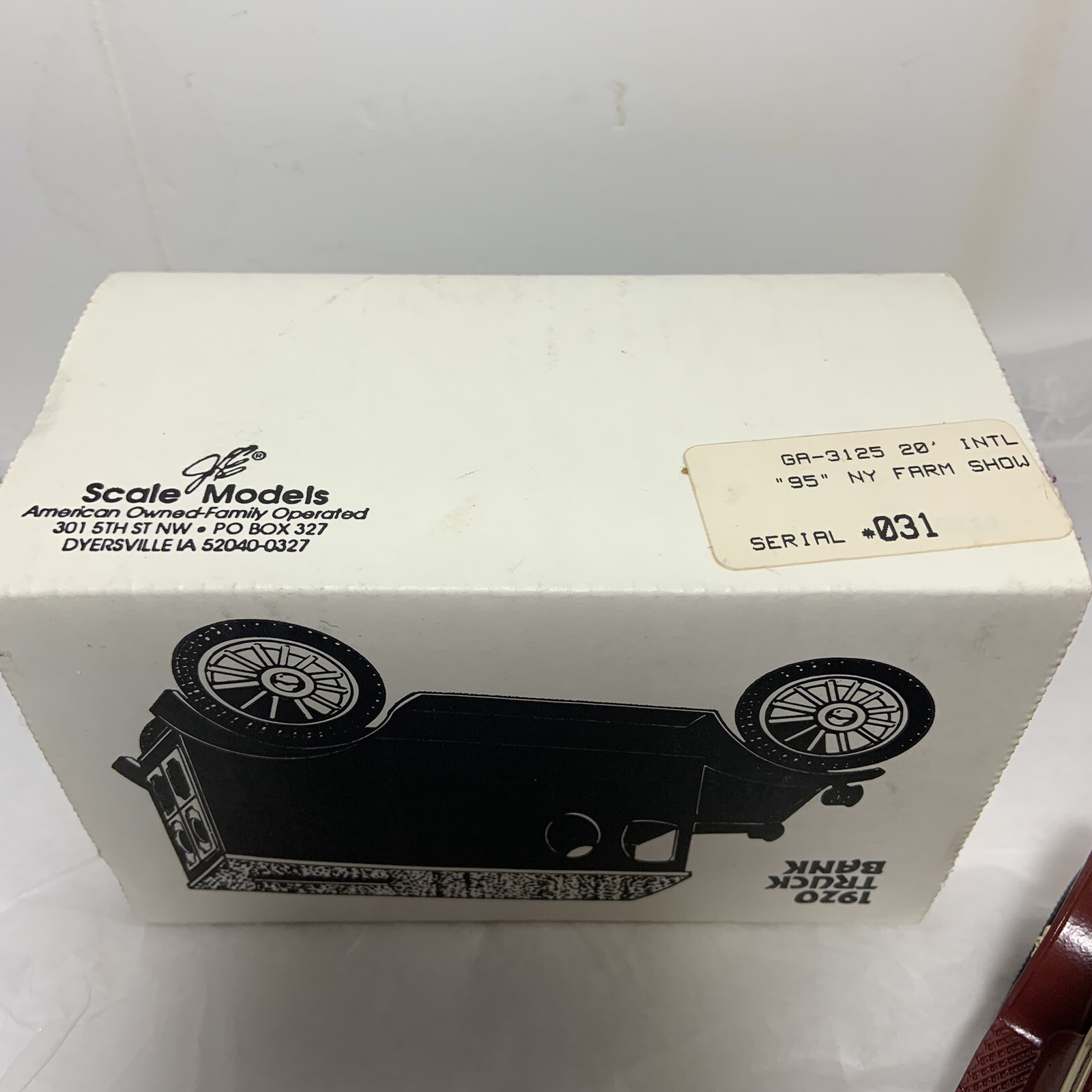 NIB Die Cast Metal 1920 Truck Still Bank 1995 Ny Farm Show Scale Model ERTL